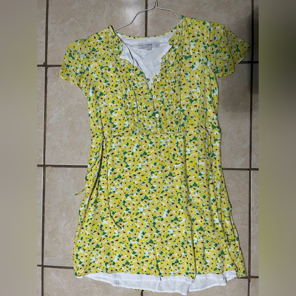Loft yellow summer dress